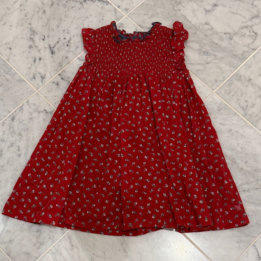 Pink Chicken girls red dress 3T